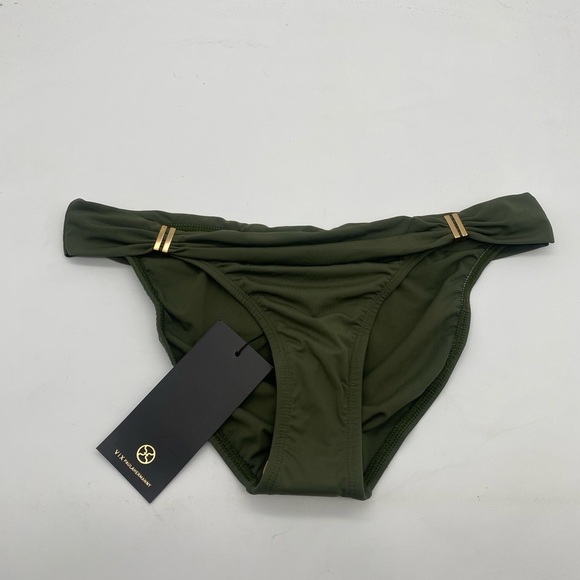 Vix solid Bia tube full coverage in military green NWT